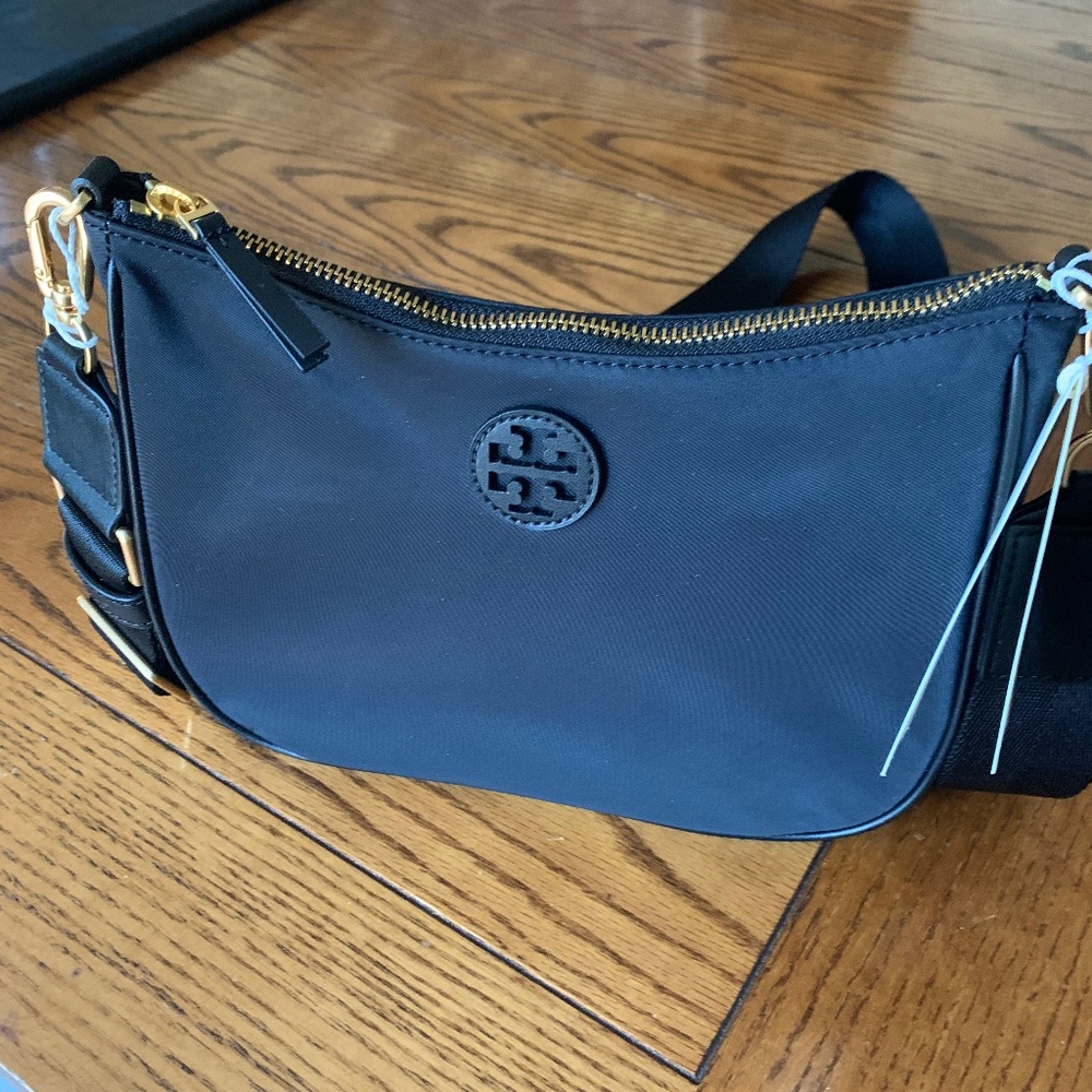 Tory Burch Black Nylon Crossbody Bag